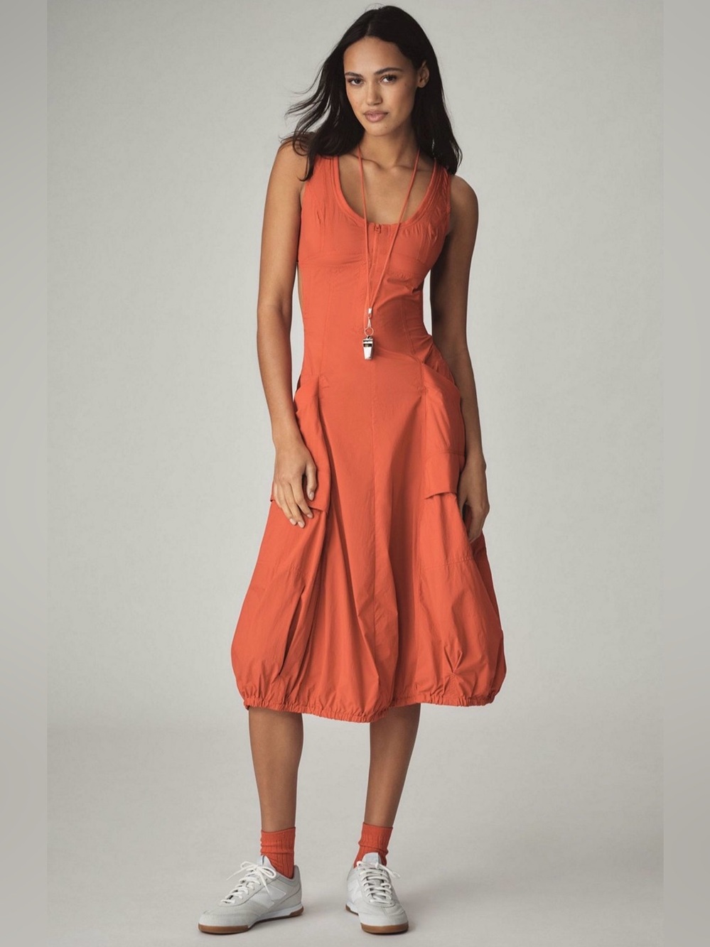 Daily practice Fastpack Bubble-Hem Midi Dress Size S. Anthropologie
